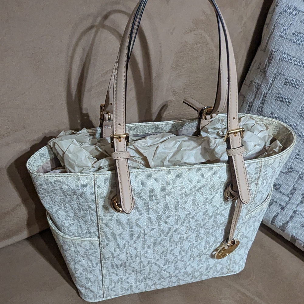 Michael Kors Cream Tote Bag